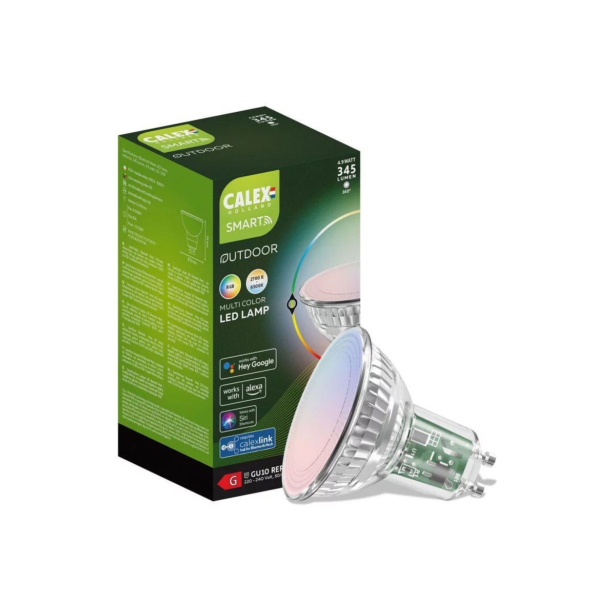 Calex GU10 Smart Outdoor multicolor LED Leuchtmittel Nostalux